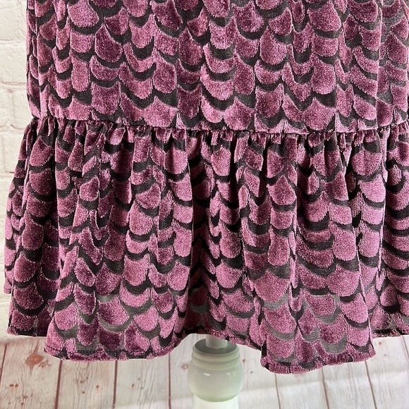 MICHAEL Michael Kors Burnout Velvet Flounce Dress Size XXS - Picture 7 of 16